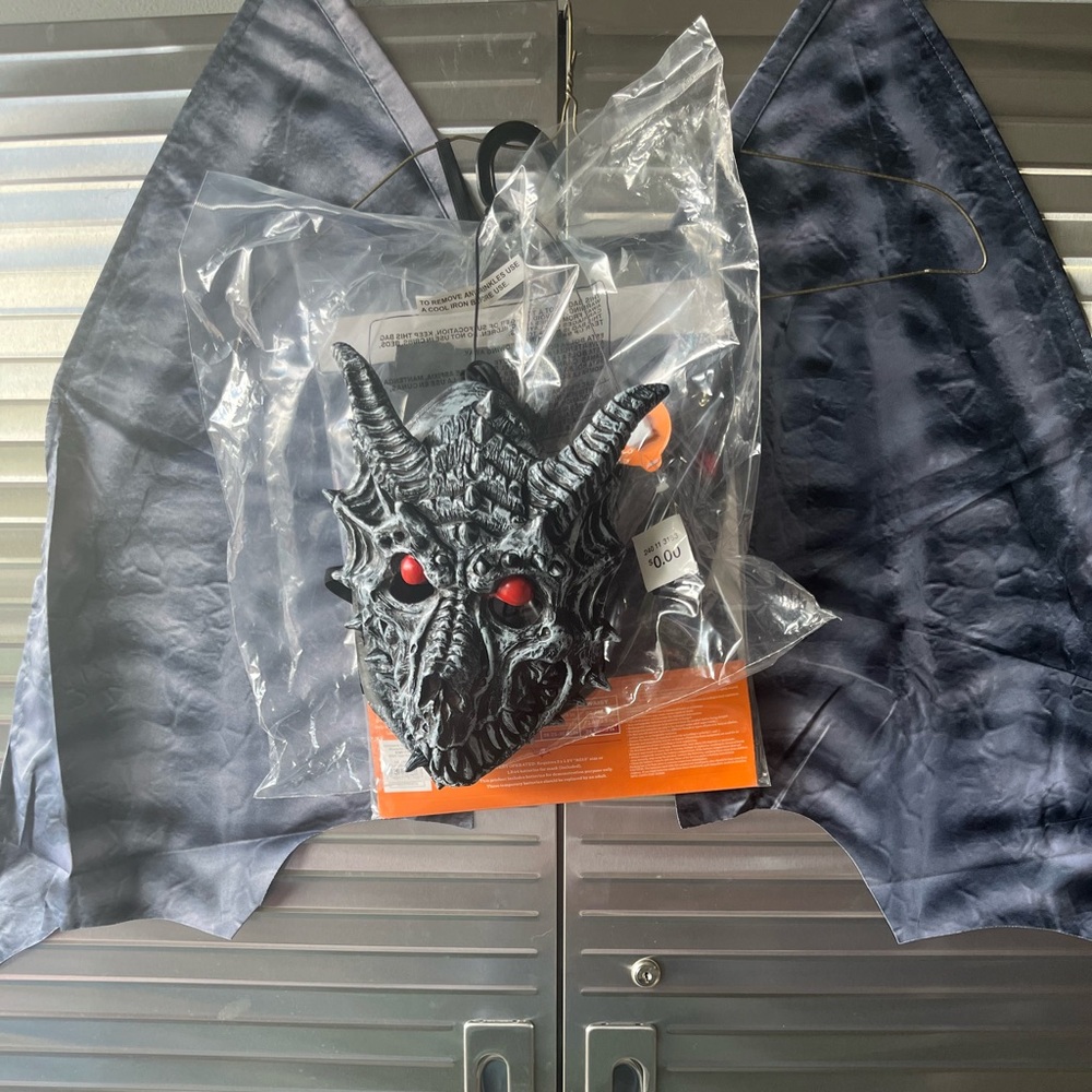 Light-Up Dragon Kids Costume - Black